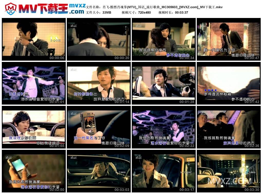 肖飞-黯然肖魂掌(MTV)_国语_流行歌曲_MC305603